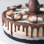 Cadbury Creme Egg No Churn Ice Cream Layer Cake