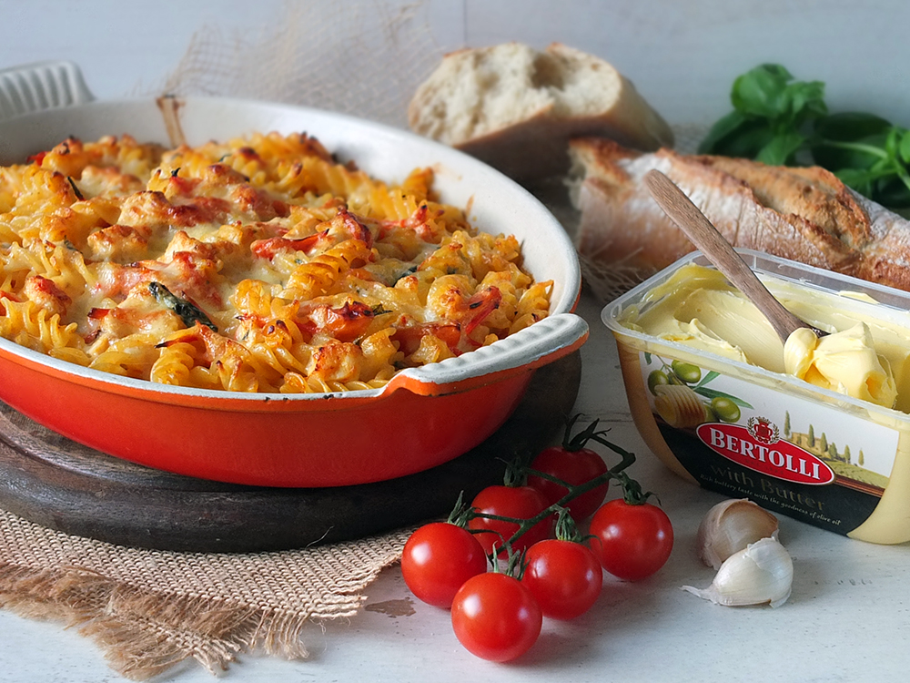 Creamy Chicken & Cherry Tomato Pasta Bake Elizabeth's Kitchen Diary