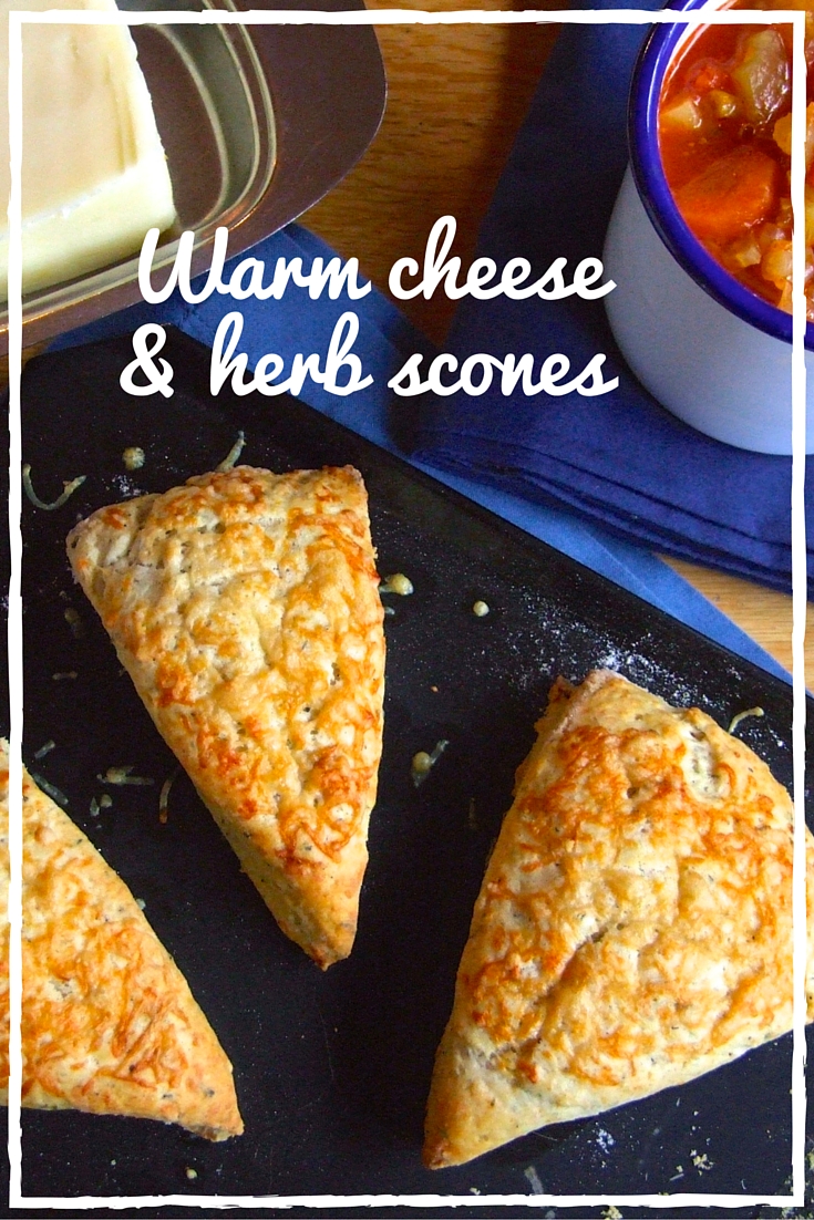 Warm Cheese & Herb Scones by Family, Friends, Food