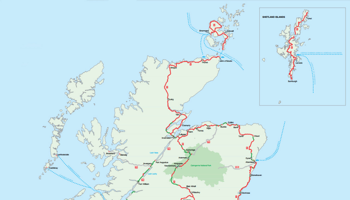Cycle Route Through Scotland