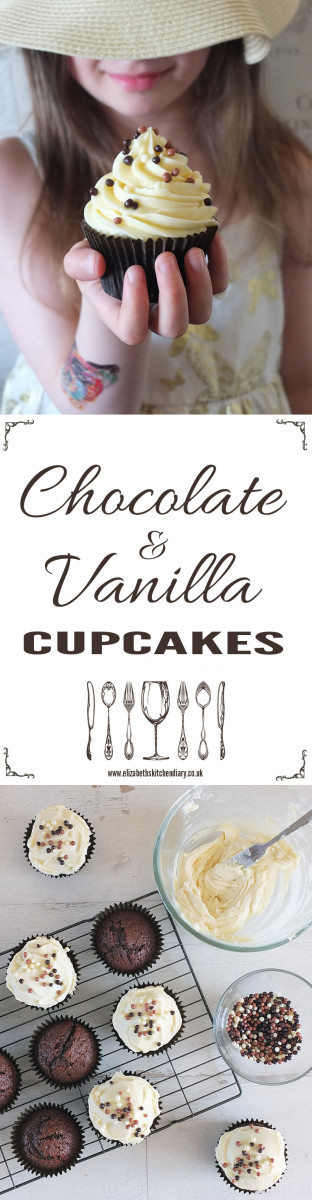 Chocolate and Vanilla Cupcakes