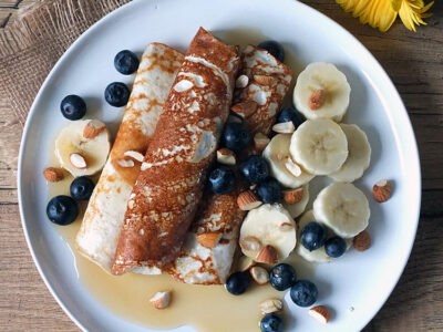 Cottage Cheese Crepes - High Protein and Low Fat