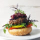 Smoked Cheddar Stuffed Aberdeen Angus Beef Burgers with Caramelized Red Onions