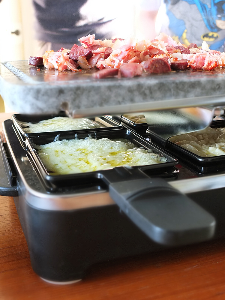 Deconstructed Pizza: A Raclette Party Grill Review - Kitchen Diary