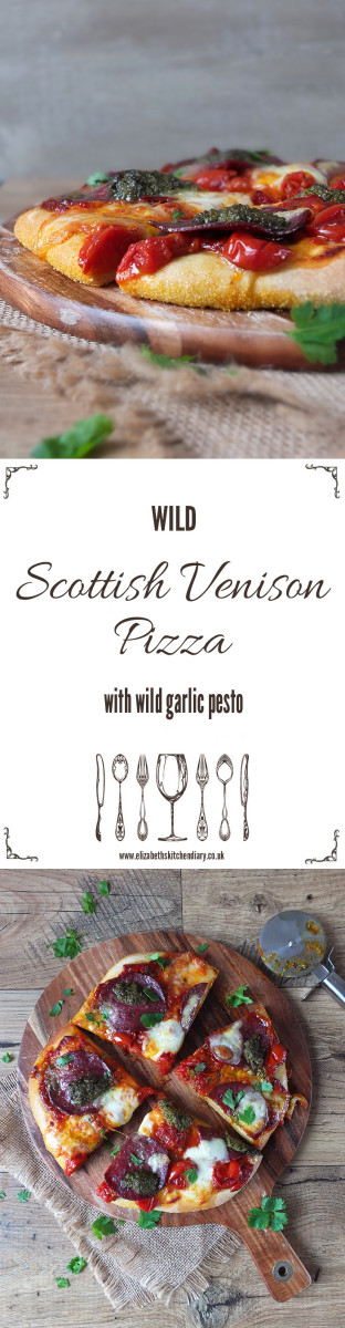 Wild Venison Pizza with Wild Garlic Pesto