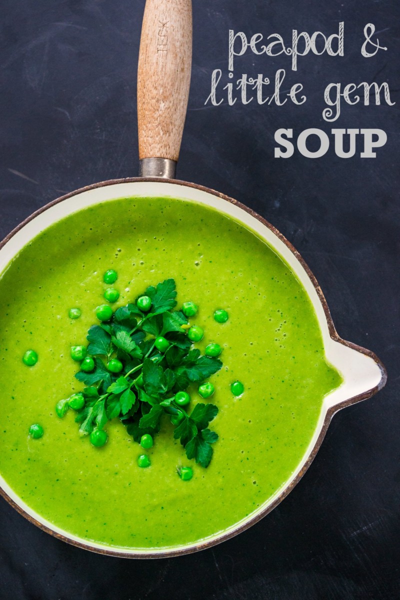 Peapod and Little Gem Soup
