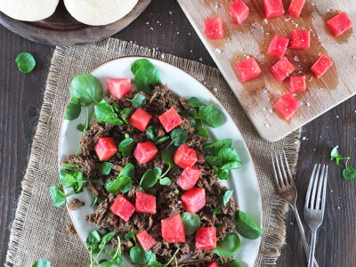 Jerk Pulled Pork & Watermelon Salad