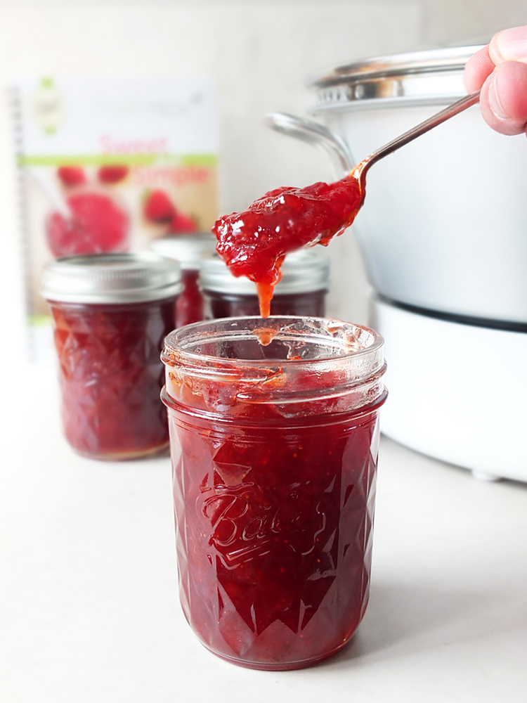 Strawberry Balsamic Jam - recipe made in the Ball Automatic Jam & Jelly Maker