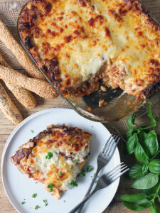 Beef Lasagne with Sun-dried Tomatoes and Orkney Smoked Cheddar