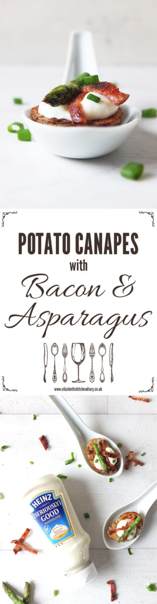 Potato Canapes with Bacon and Asparagus, in collaboration with Heinz [Seriously] Good Mayonnaise