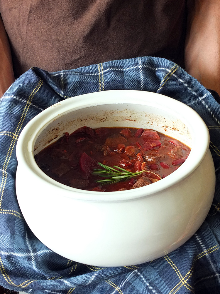 Venison Stew with Tomatoe-Fruits from the Outlander Kitchen Cookbook