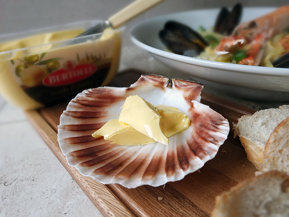 Bertolli with Butter in Scallop Shell