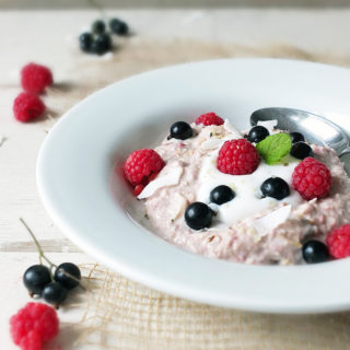 Dorset Cereals Bircher Museli with Raspberries, Blackcurrants and Coconut