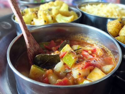 Kheera Cucumber and Tomato Curry