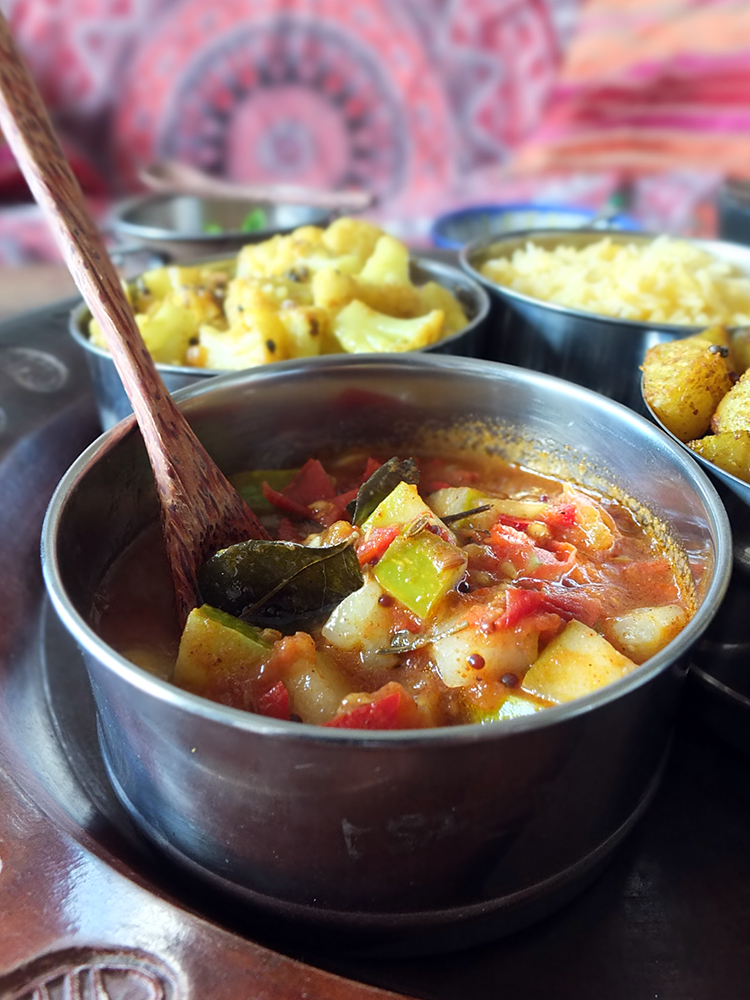 Kheera Cucumber and Tomato Curry