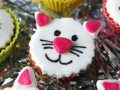 Kitty Cat Funfetti Fairy Cakes