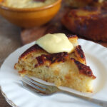 Pineapple Upsidedown Cake with Vanilla Custard