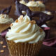 Chocolate Fudge Masquerade Cupcakes with a Bourbon Vanilla Buttercream