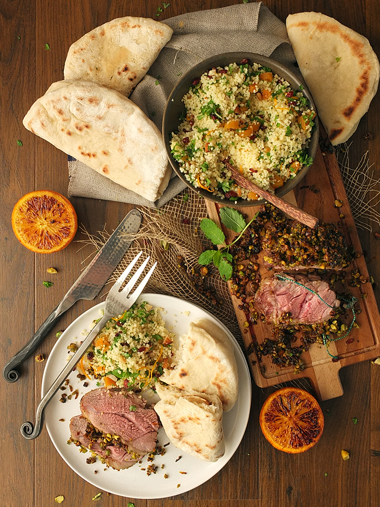 Pistachio and Orange Crusted Lamb #MiniRoast Shoulder