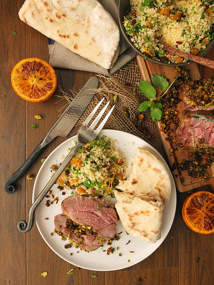 Pistachio and Orange Crusted Lamb #MiniRoast Shoulder