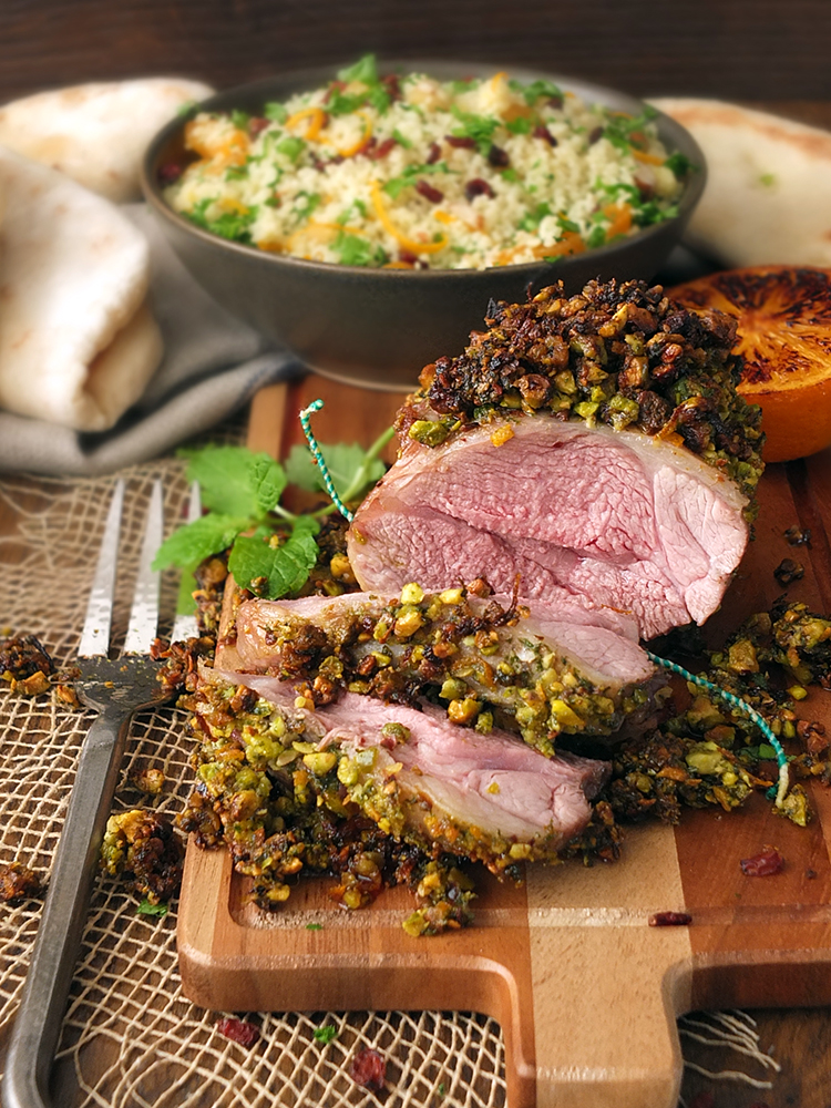 Pistachio and Orange Crusted Lamb #MiniRoast Shoulder