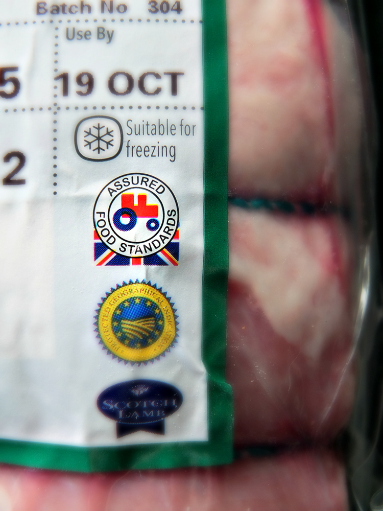 Look out for the Red Tractor Logo when choosing cuts of British meat