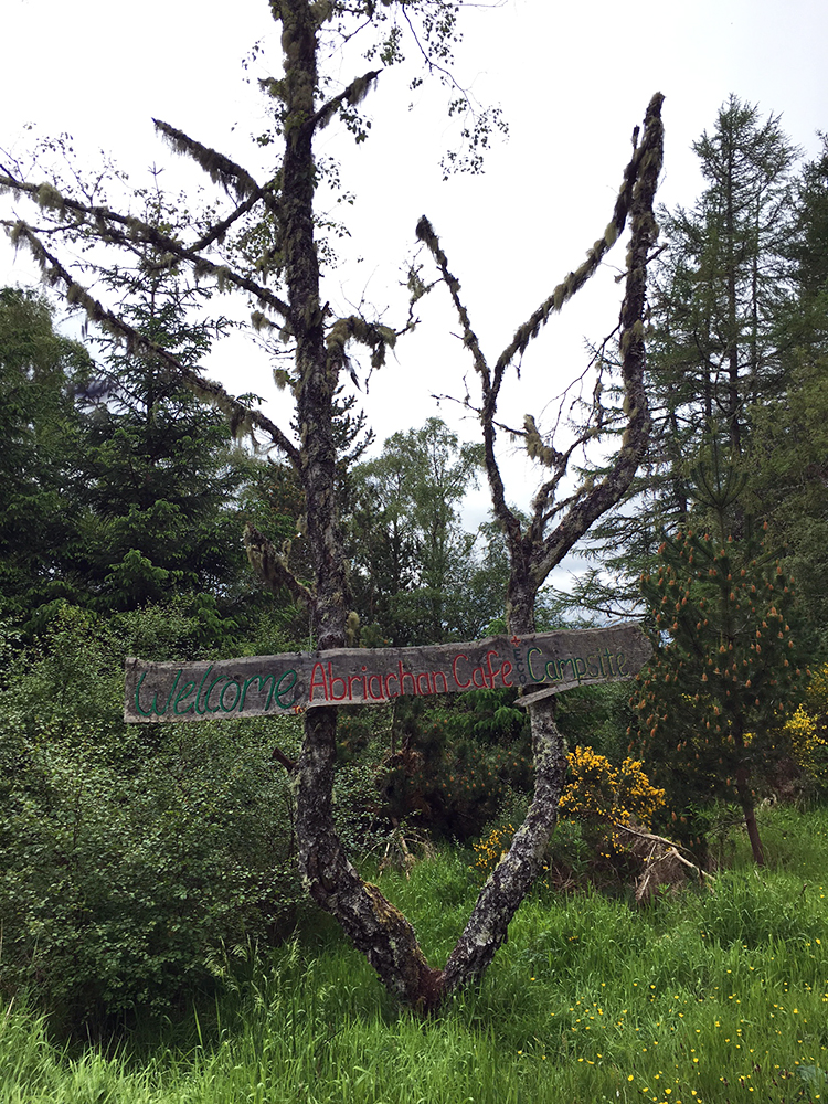 The Great Glen Way - Abriachan Cafe & Campsite