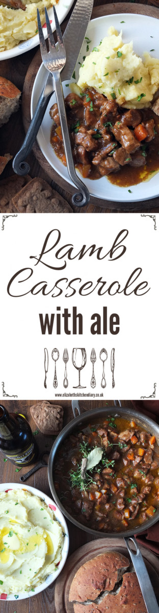 Lamb Casserole with Ale - a delicious slow cooked lamb dish flavoured with ale, mustard and spice!