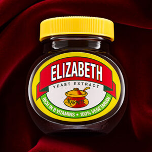 Personalised Marmite Jar - Elizabeth