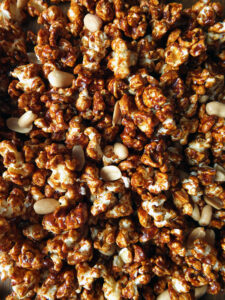Toffee Popcorn with Peanuts