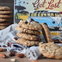 Chewy Trail Mix Oatmeal Cookies