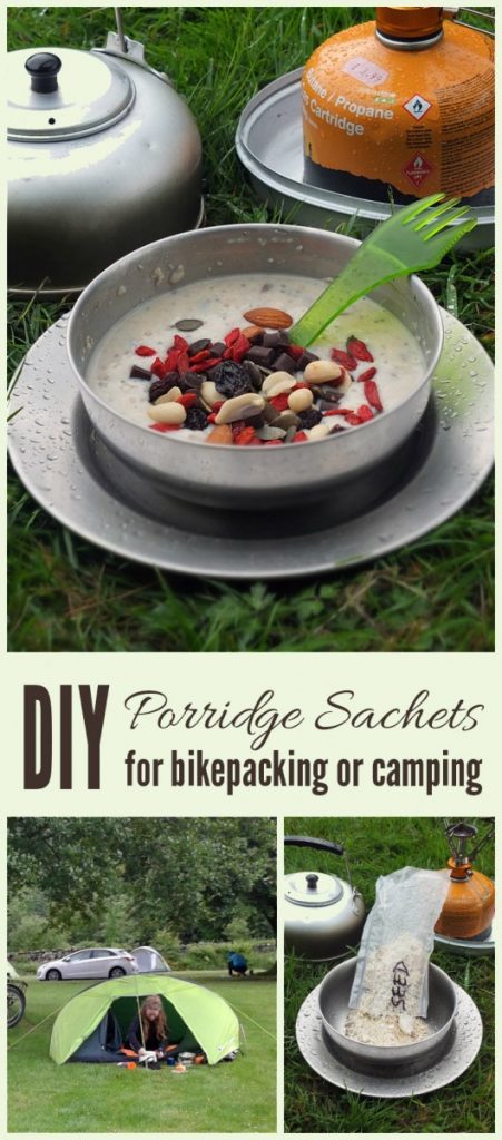 DIY Porridge Sachets for Bikepacking or Camping