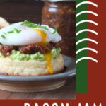 Pinterest pin for bacon jam.