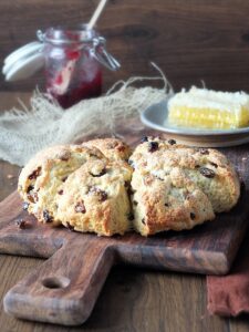 Cape Breton Fruit Scones - serve warm with butter and honey/jam