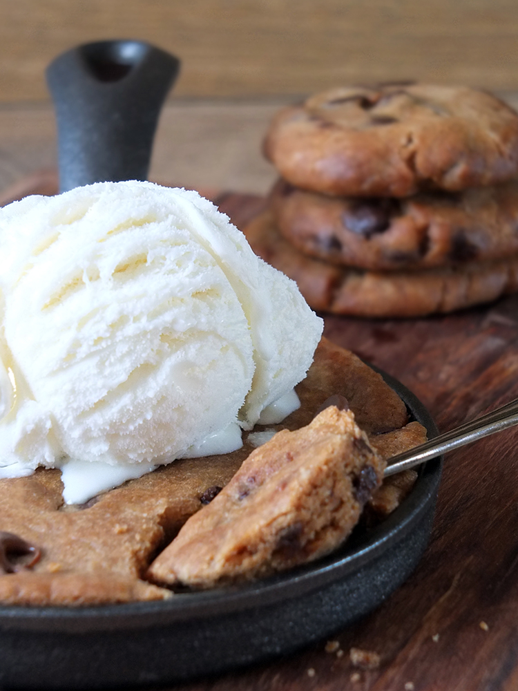 Chocolate Chip Skillet Cookie for Two