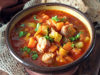 Chunky Vegetable and Sausage Soup