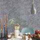 NIMBUS PEWTER PLAIN GLITTER WALLPAPER