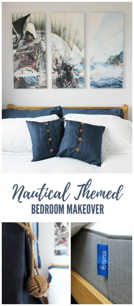 Nautical Themed Bedroom Makeover