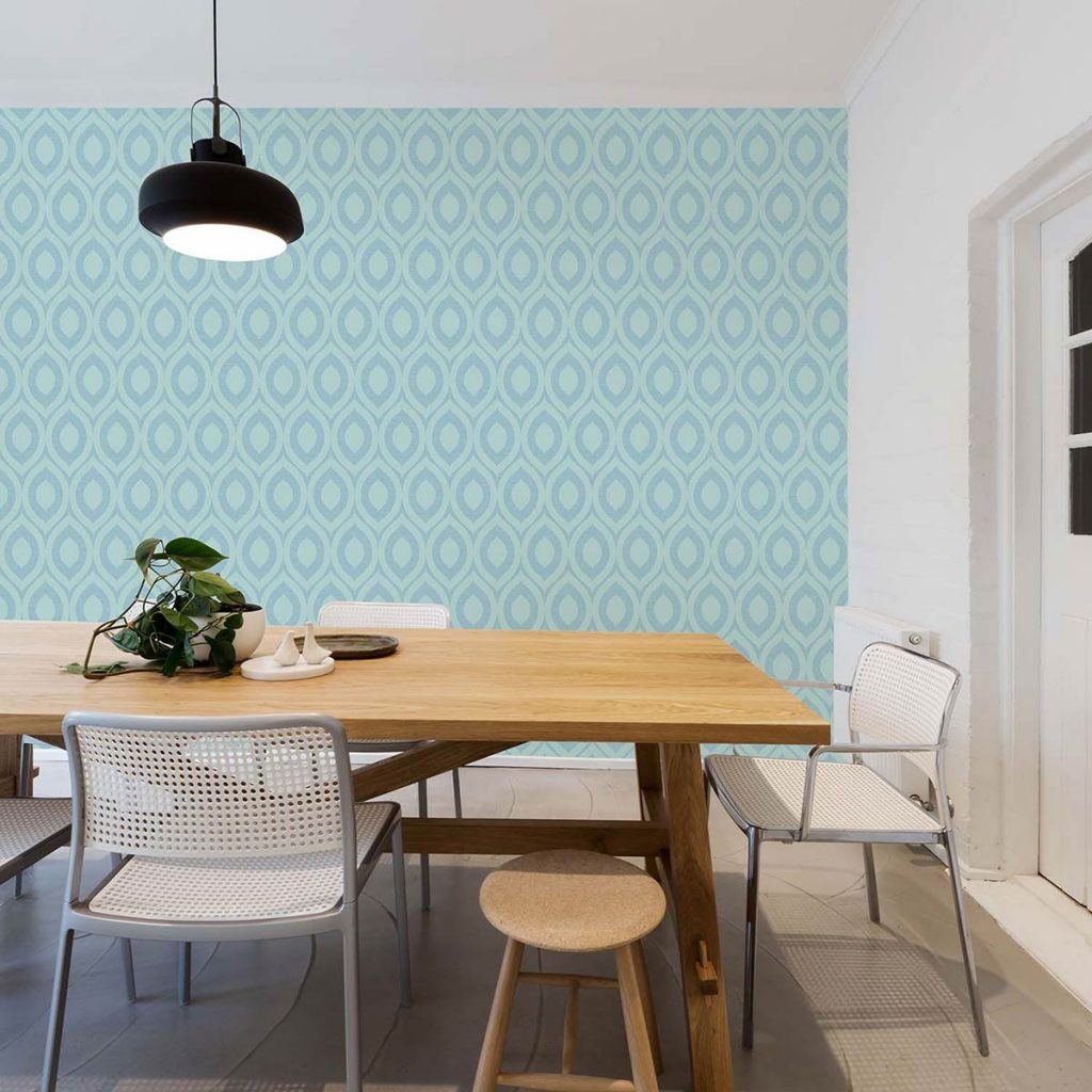 RIMINI DUCK EGG GEOMETRIC WALLPAPER