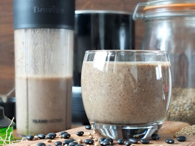 Black Bean & Hemp Brownie Protein Shake