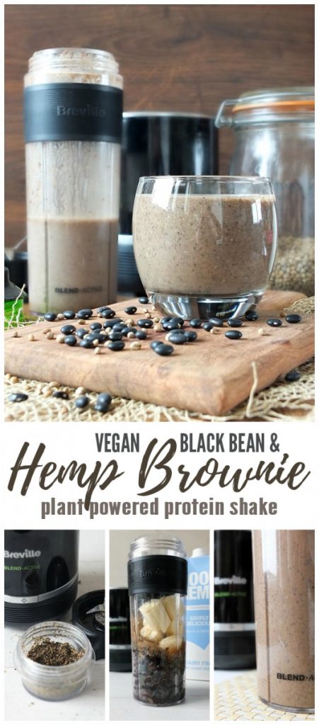 Black Bean & Hemp Brownie Protein Shake 
