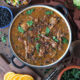 Lamb feijoada with mango salsa