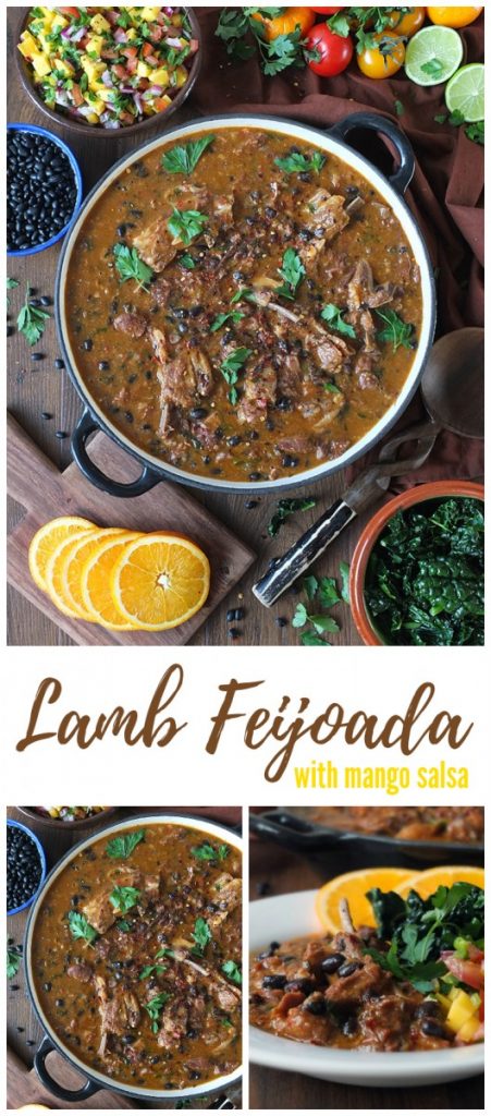 Brazilian-inspired Lamb feijoada with mango salsa