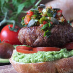 Chilean-Inspired Lamb Burger with Pebre Chilean Chilli Salsa and Marraqueta Bread Rolls