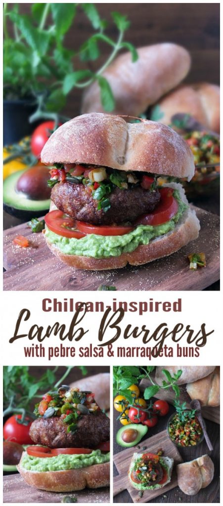 Chilean-Inspired Lamb Burger with Pebre Chilean Chilli Salsa and Marraqueta Bread Rolls