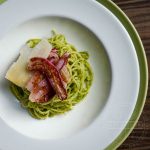 Roasted Radishes with Radish Green Pistachio Pesto