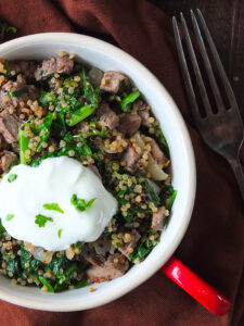 15-Minute Lamb & Quinoa One-Pan Midweek Supper