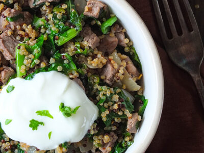 15-Minute Lamb & Quinoa One-Pan Midweek Supper