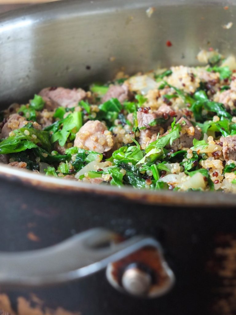 15-Minute Lamb & Quinoa One-Pan Midweek Supper