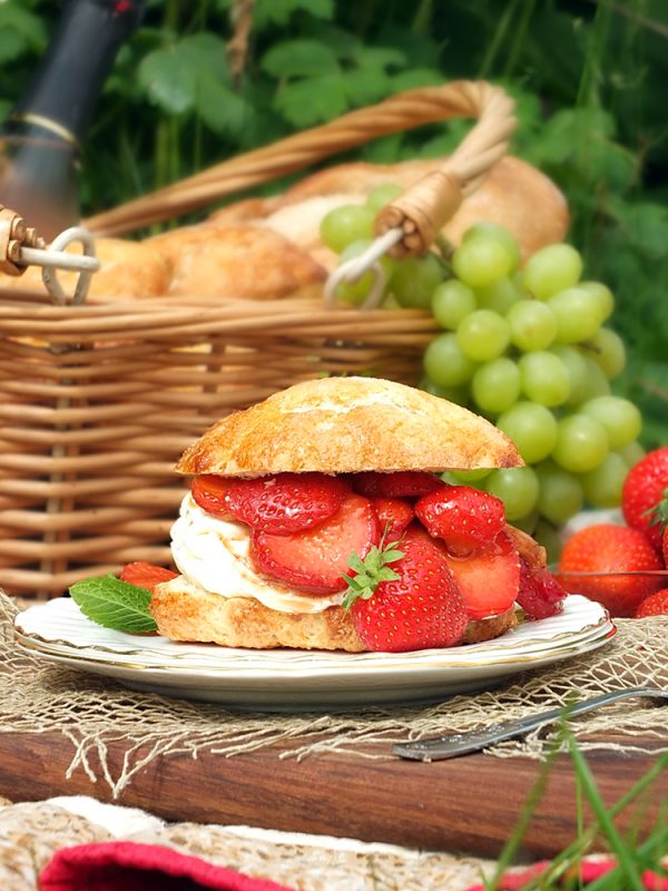 Strawberry Shortcake with Balsamic & Black Pepper Syrup